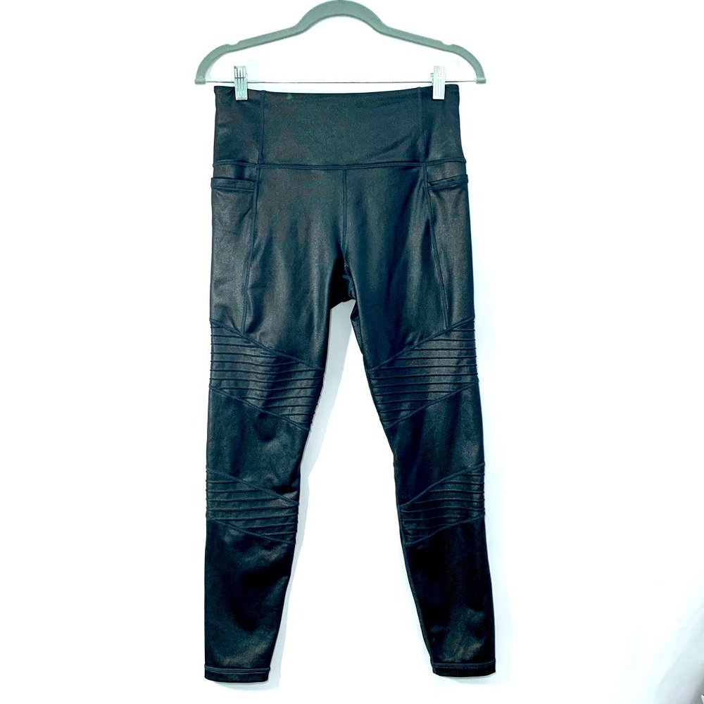 Athleta Moto leggings sparkly grey size M